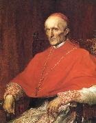 Georeg frederic watts,O.M.S,R.A. Cardinal Manning oil painting artist